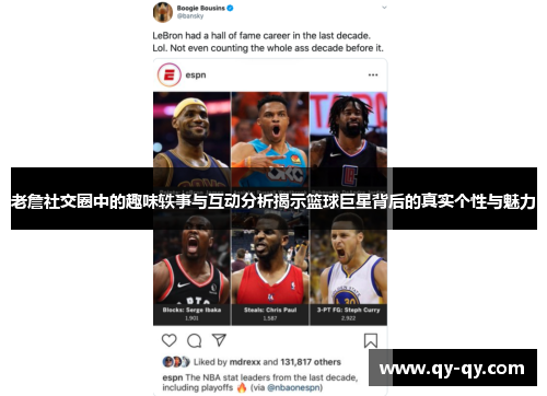 老詹社交圈中的趣味轶事与互动分析揭示篮球巨星背后的真实个性与魅力