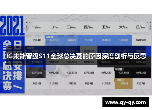 IG未能晋级S11全球总决赛的原因深度剖析与反思